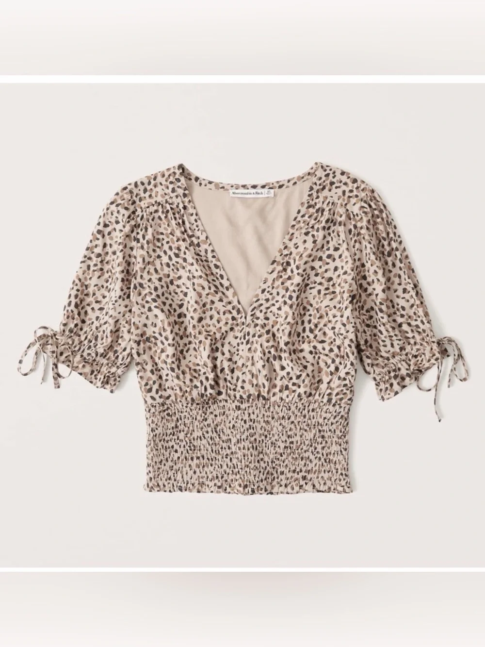 Abercrombie & Fitch Smocked Waist Blouse